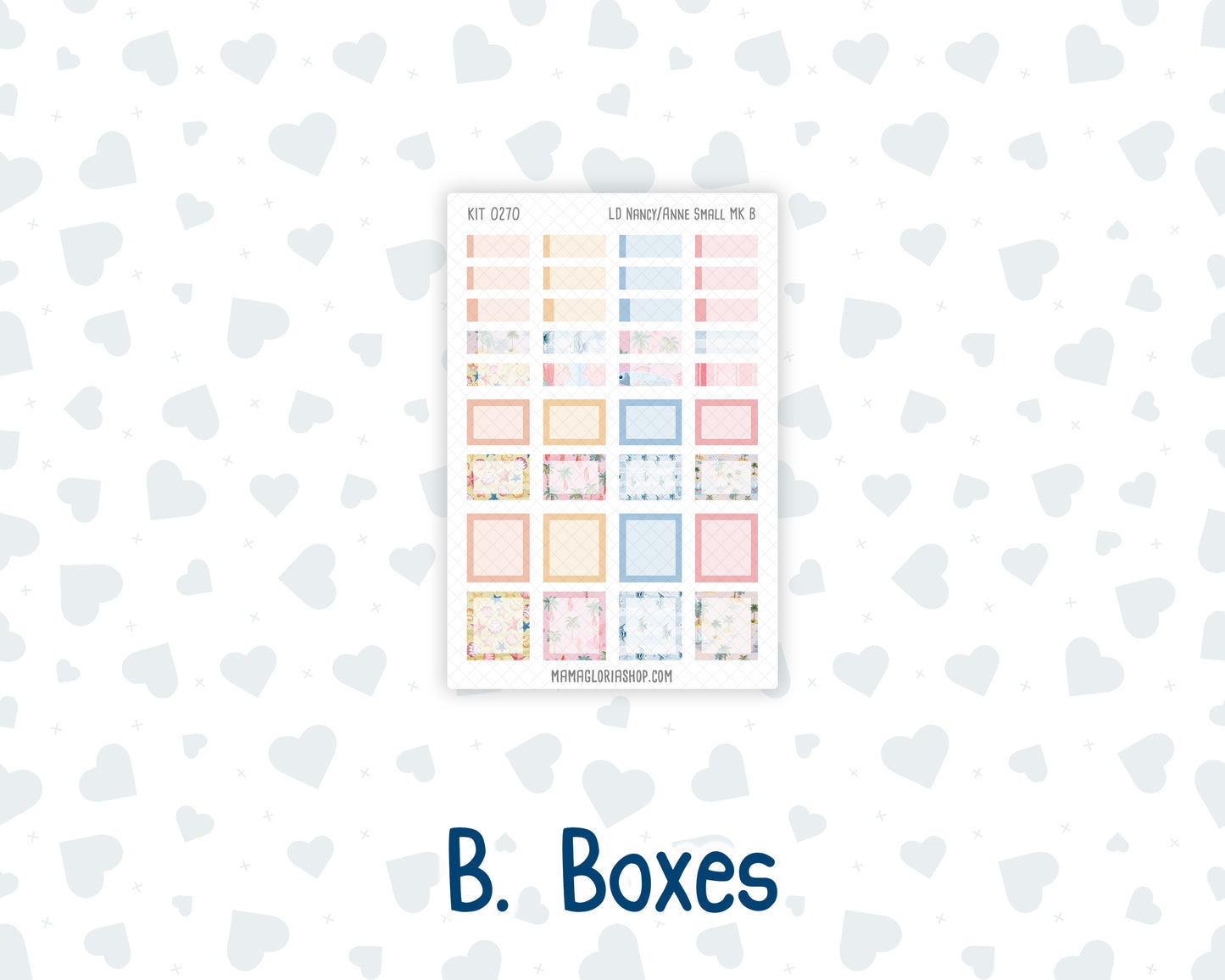 Kit 0270 - Laurel Denise Nancy/Anne Small - Monthly Kit - June - Beachside Bliss