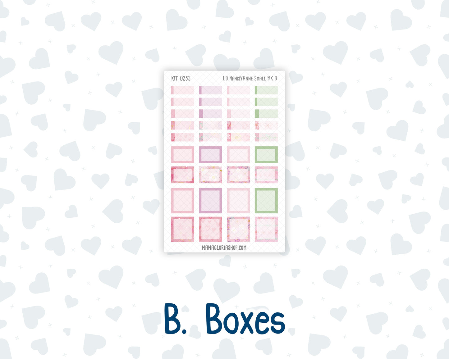 Kit 0253 - Laurel Denise Nancy/Anne Small - Monthly Kit - February - Rosy Daydreams