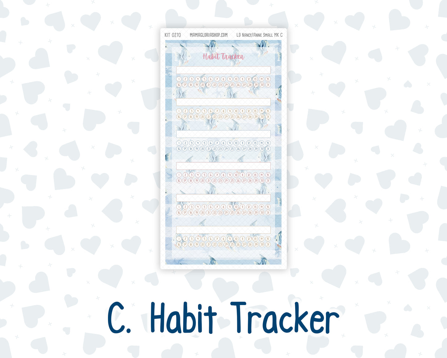 Kit 0270 - Laurel Denise Nancy/Anne Small - Monthly Kit - June - Beachside Bliss