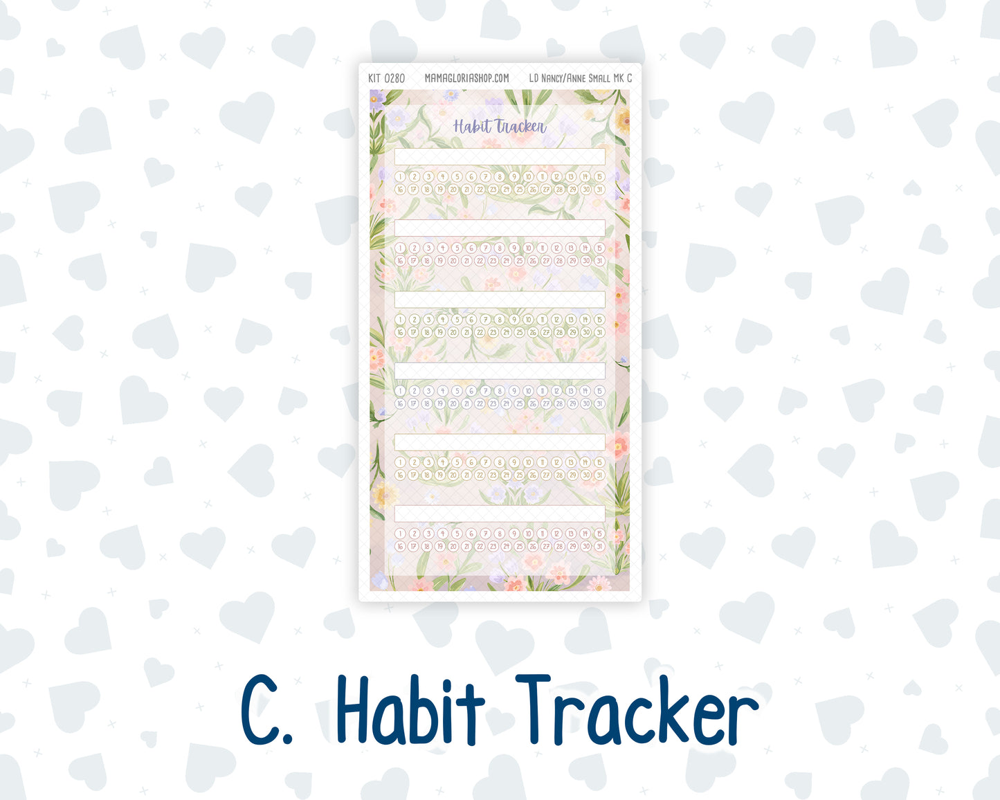 Kit 0280 - Laurel Denise Nancy/Anne Small - Monthly Kit - Half Past Six In August