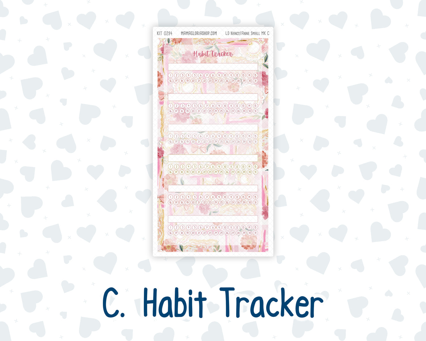Kit 0294 - Laurel Denise Nancy/Anne Small - Monthly Kit - September - Rosy Reveria