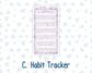 Kit 0263 - Laurel Denise Nancy/Anne Small - Monthly Kit - April - Lavender Drift