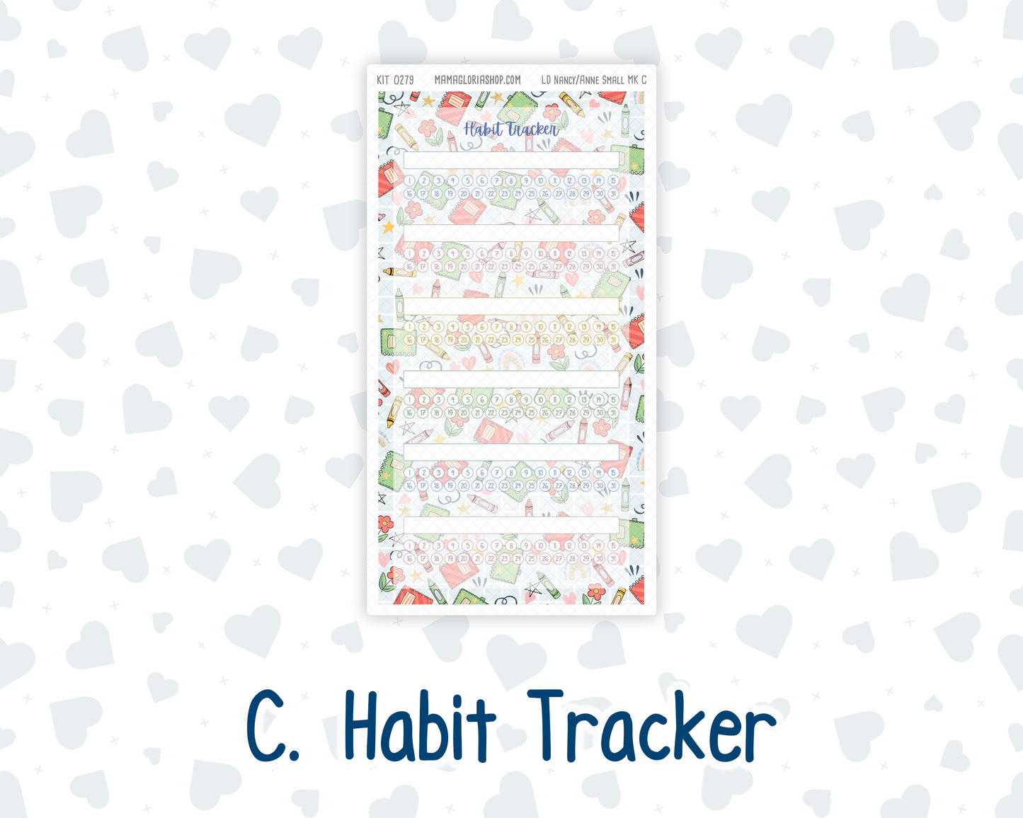 Kit 0279 - Laurel Denise Nancy/Anne Small - Monthly Kit - August - Not Ready For School