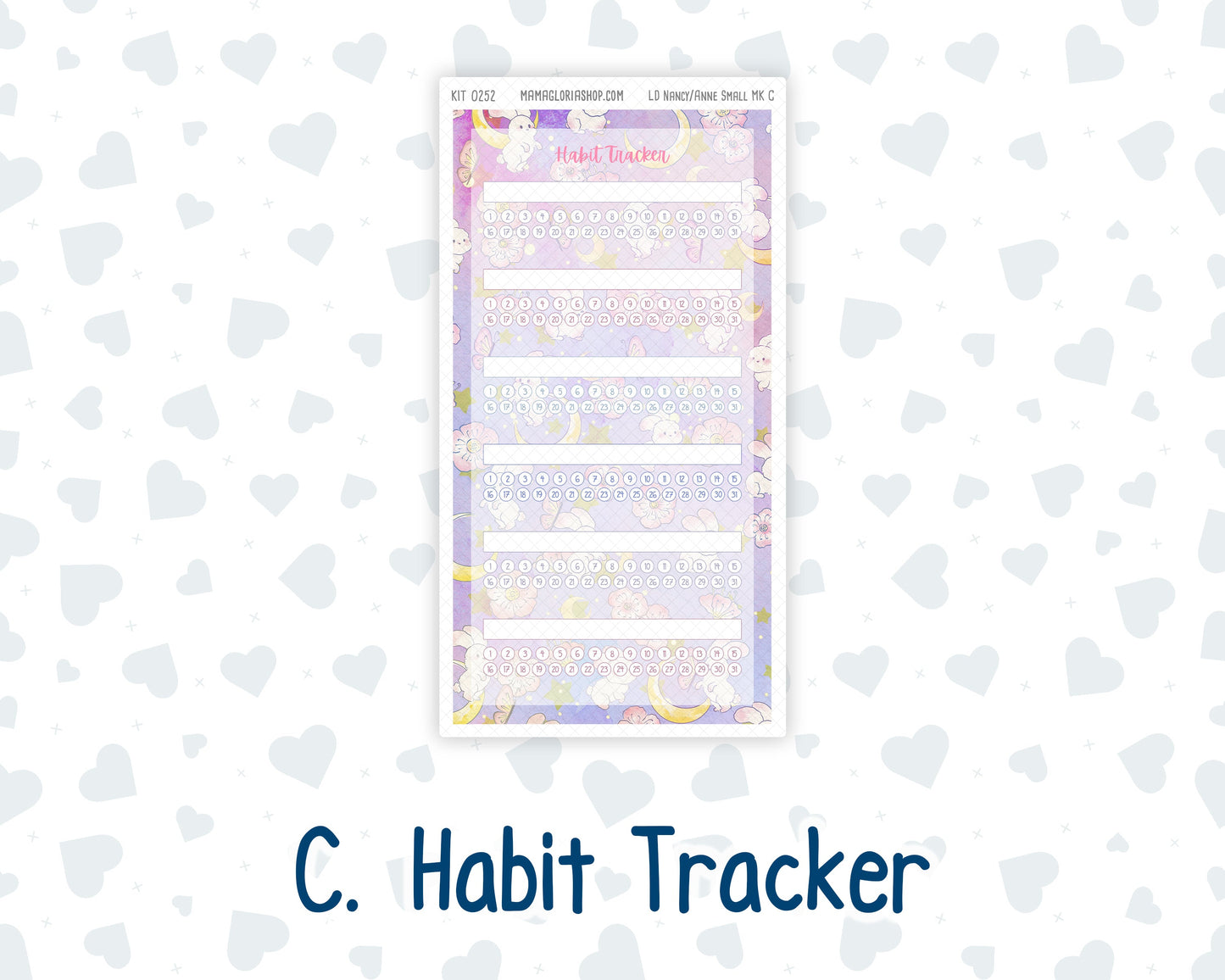 Kit 0252 - Laurel Denise Nancy/Anne Small - Monthly Kit - February - Tokyo Candy Cloud