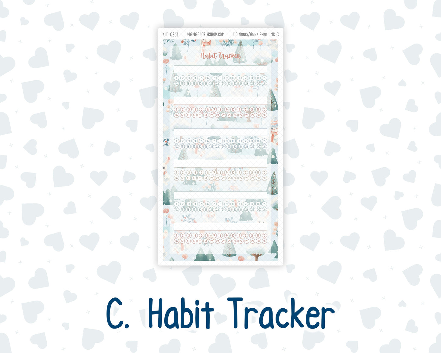 Kit 0251 - Laurel Denise Nancy/Anne Small - Monthly Kit - January - Pine & Paws