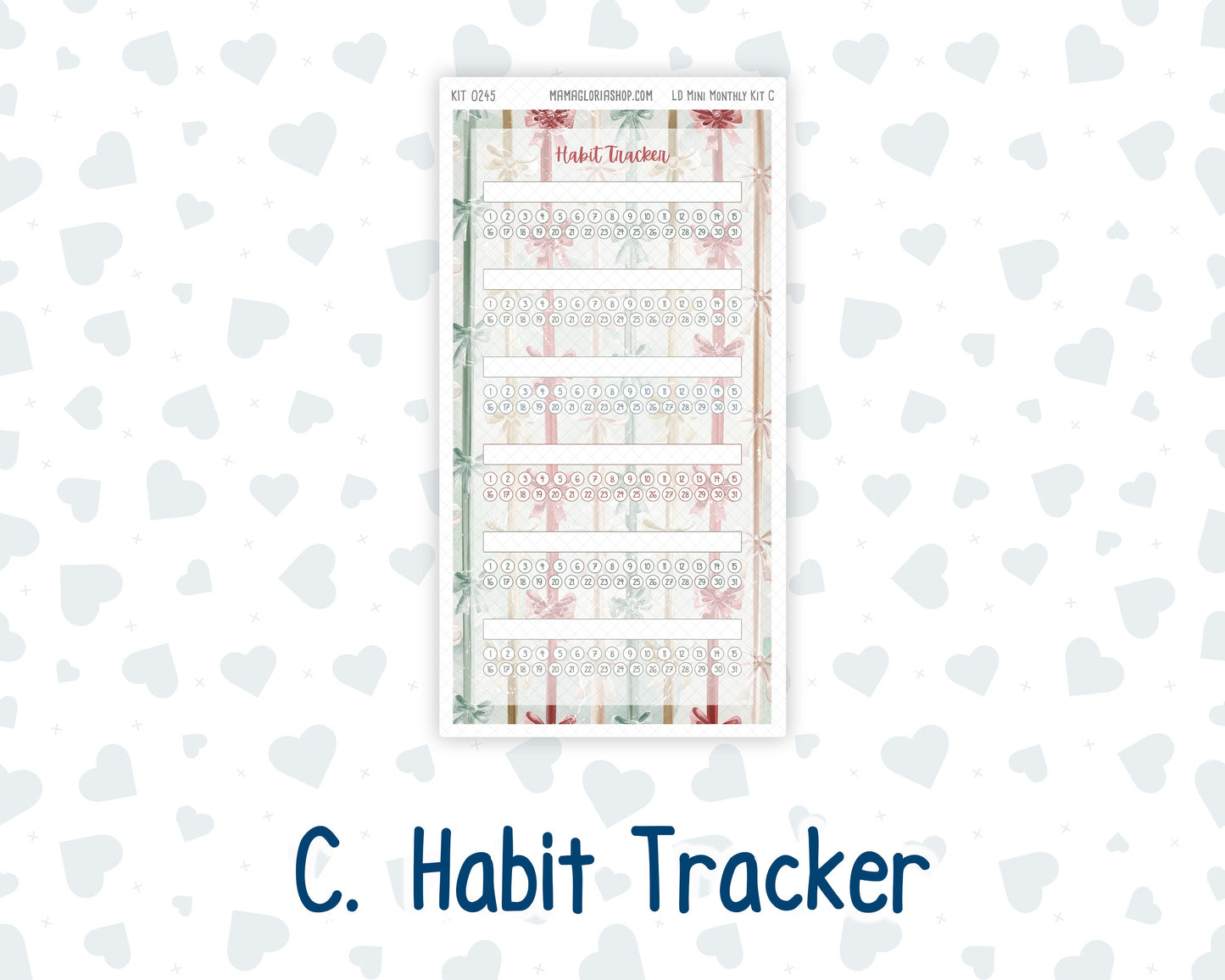 Kit 0245 - Laurel Denise Mini - Monthly Kit - December - Vintage Christmas