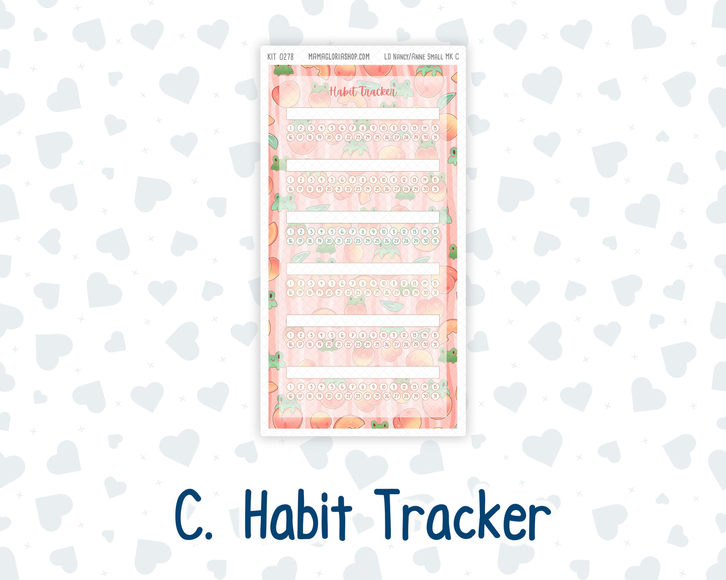 Kit 0278 - Laurel Denise Nancy/Anne Small - Monthly Kit - August - Oops, All Peaches