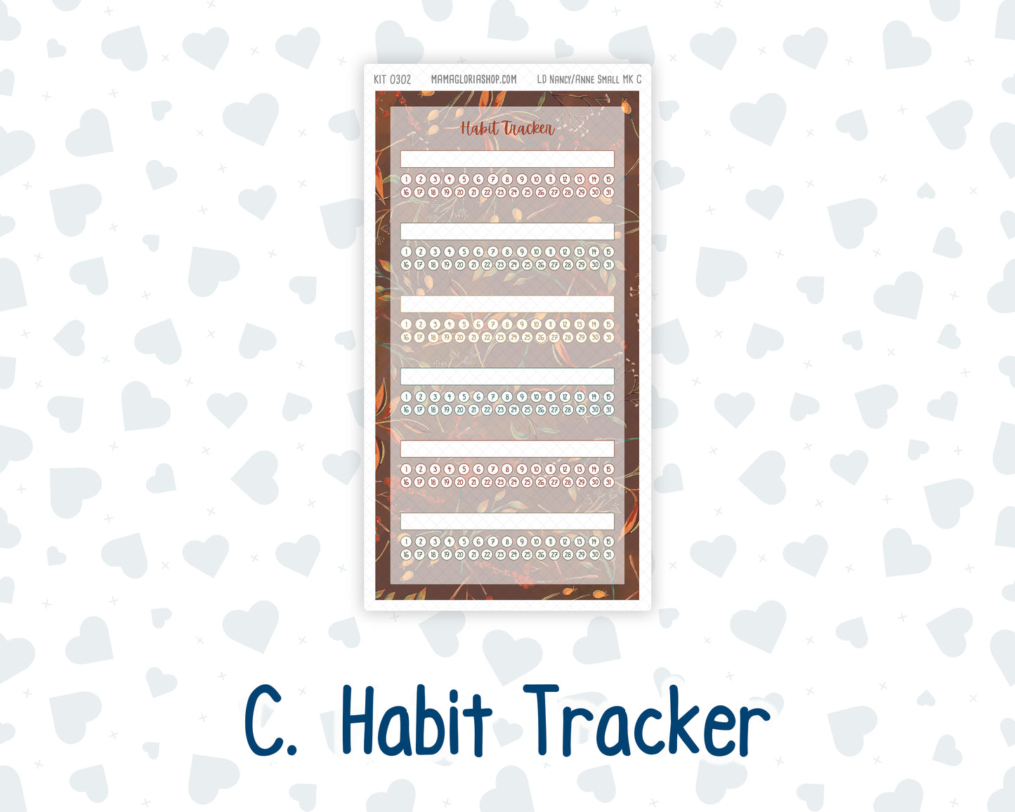 Kit 0302 - Laurel Denise Nancy/Anne Small - Monthly Kit - November - Thankful Season