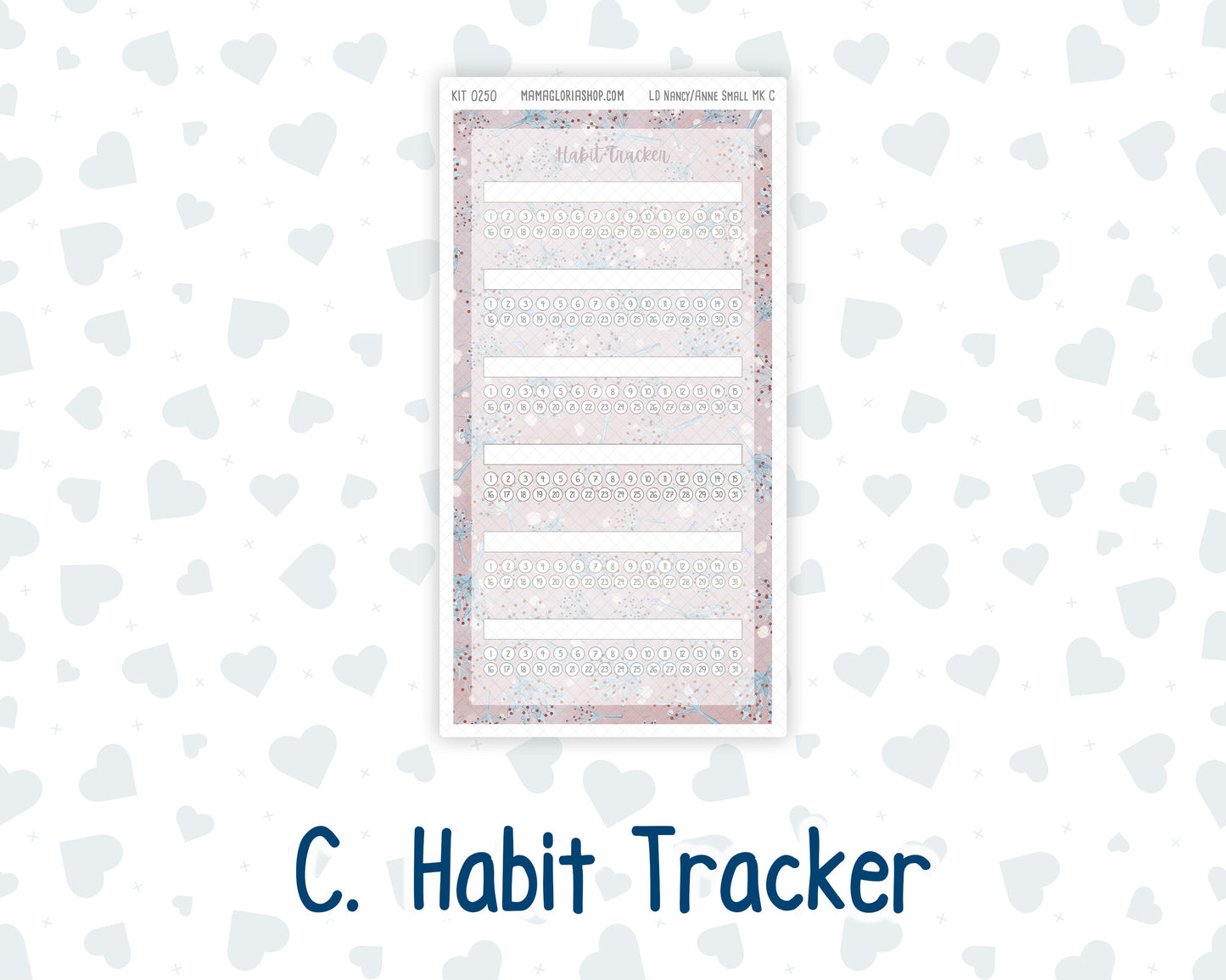 Kit 0250 - Laurel Denise Nancy/Anne Small - Monthly Kit - Quiet January