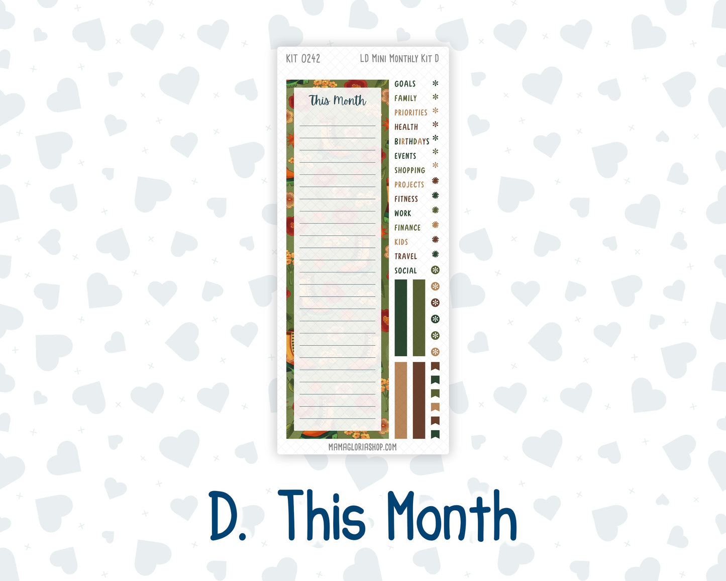 Kit 0242 - Laurel Denise Mini - Monthly Kit - November - Cottage Autumn