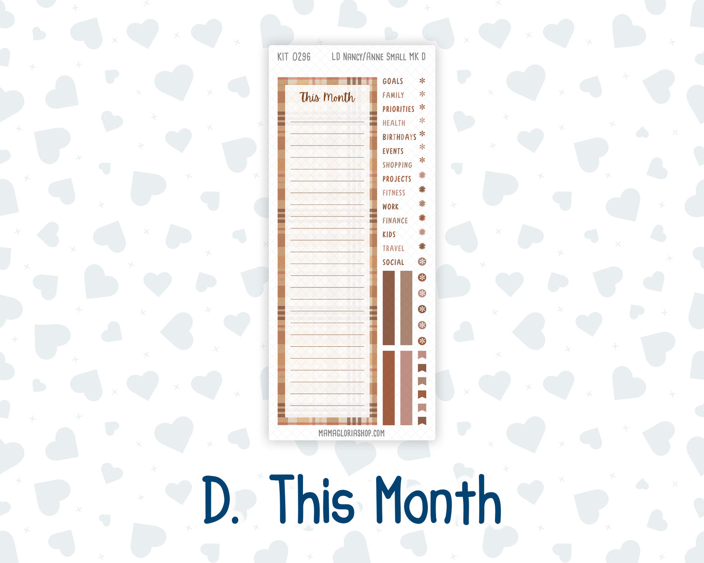 Kit 0296 - Laurel Denise Nancy/Anne Small - Monthly Kit - September - Coffee Break