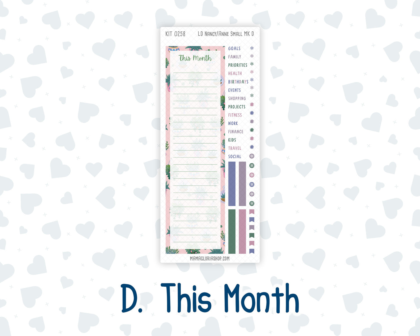 Kit 0258 - Laurel Denise Nancy/Anne Small - Monthly Kit - March - Plant Therapy