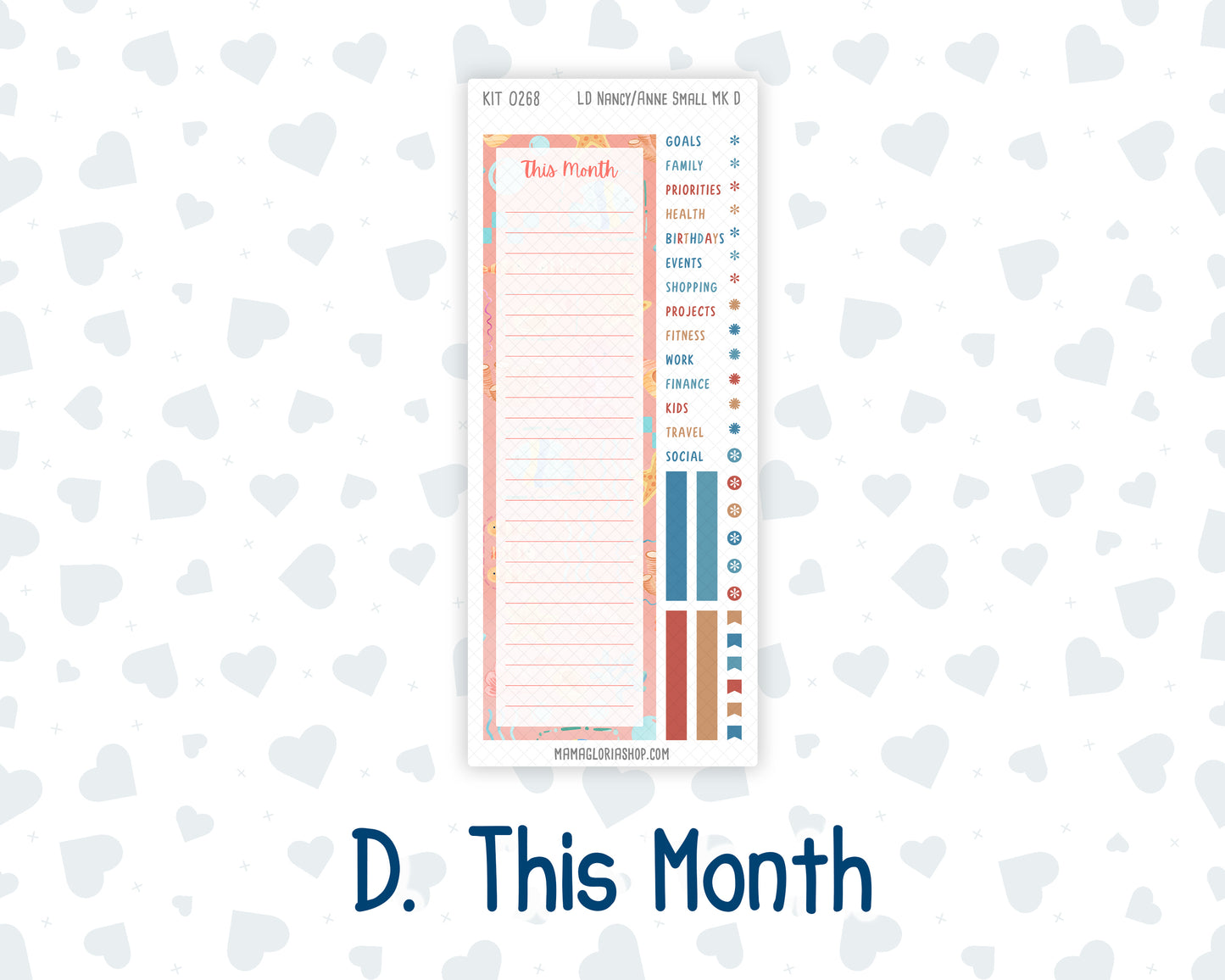 Kit 0268 - Laurel Denise Nancy/Anne Small - Monthly Kit - June - Sea Sweeties