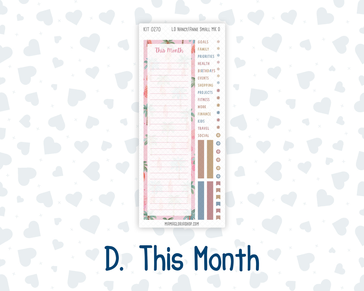 Kit 0270 - Laurel Denise Nancy/Anne Small - Monthly Kit - June - Beachside Bliss