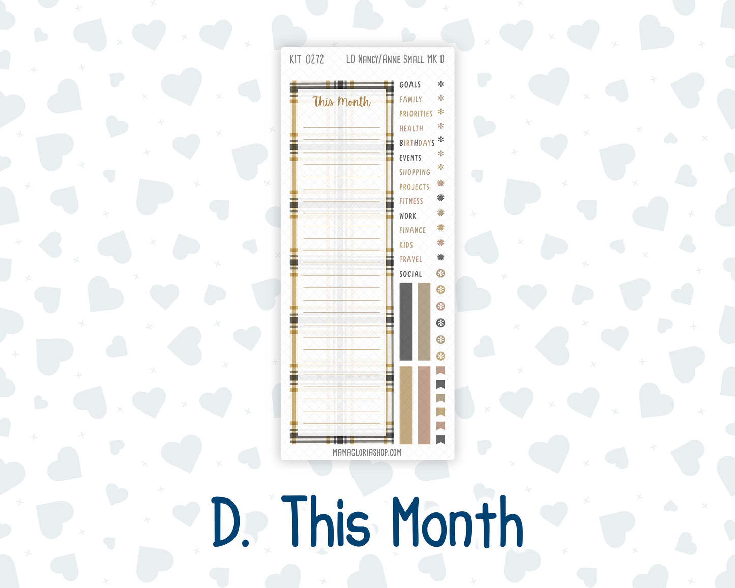 Kit 0272 - Laurel Denise Nancy/Anne Small - Monthly Kit - May - Graduation