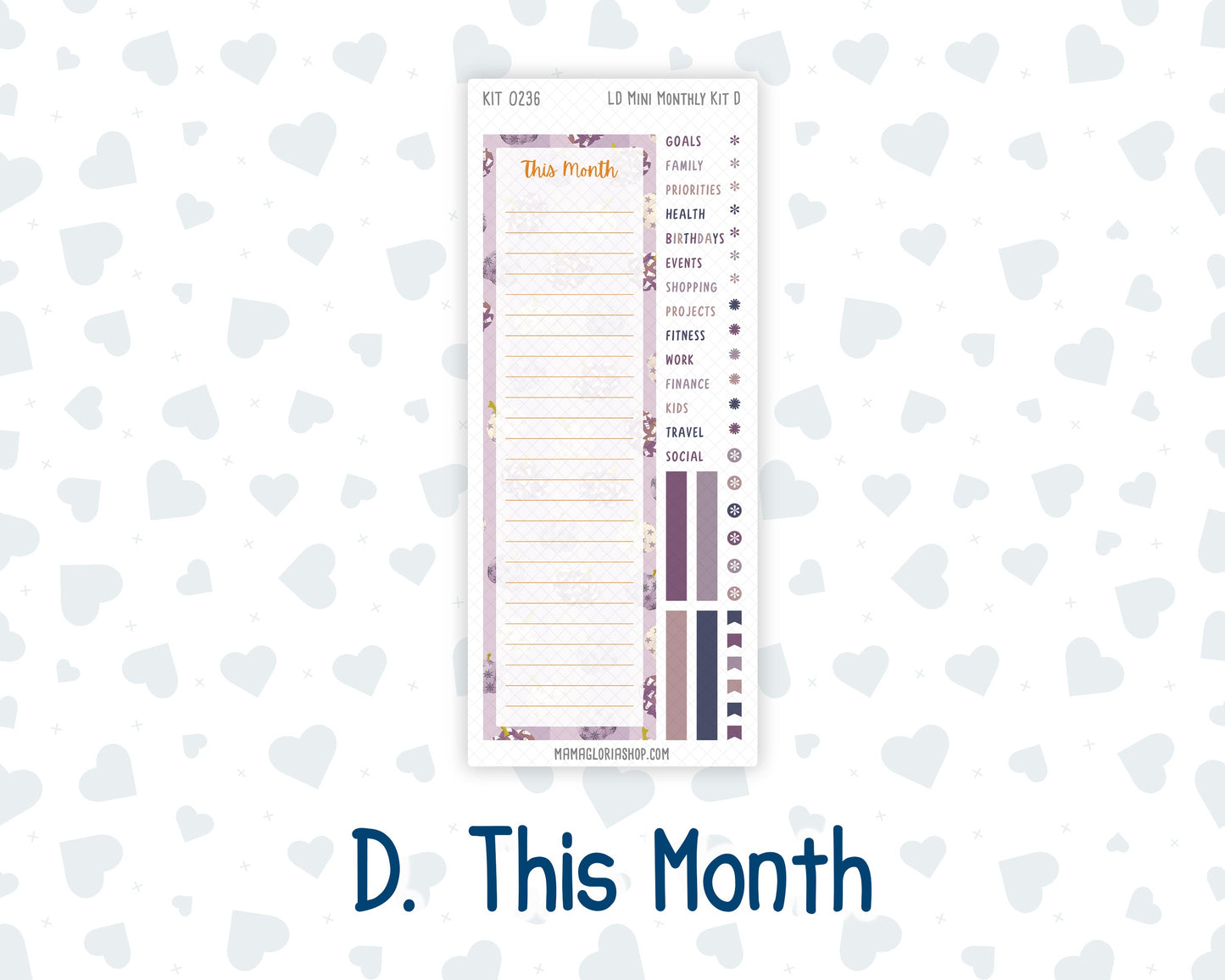 Kit 0236 - Laurel Denise Mini - Monthly Kit - October - Sweet & Spooky