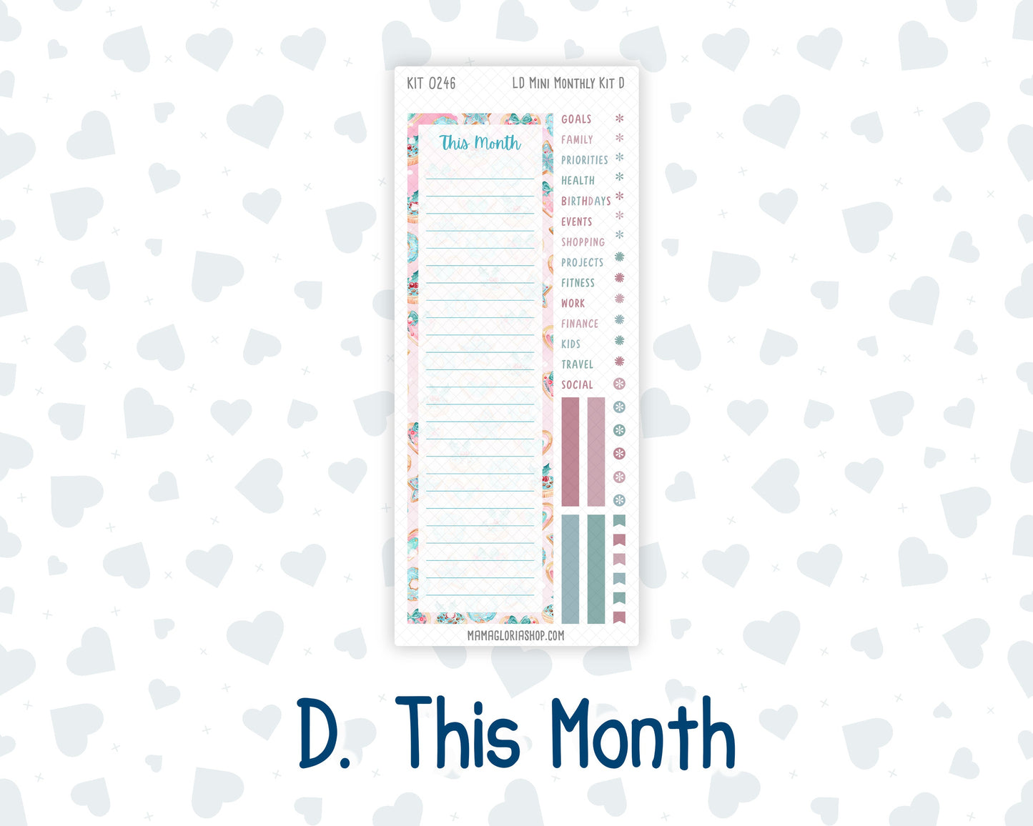 Kit 0246 - Laurel Denise Mini - Monthly Kit - December - Gingerbread Sweets