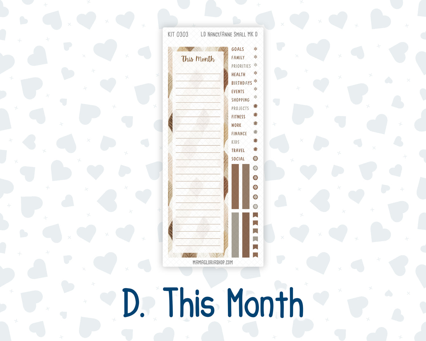 Kit 0303 - Laurel Denise Nancy/Anne Small - Monthly Kit - November - Into The Woods