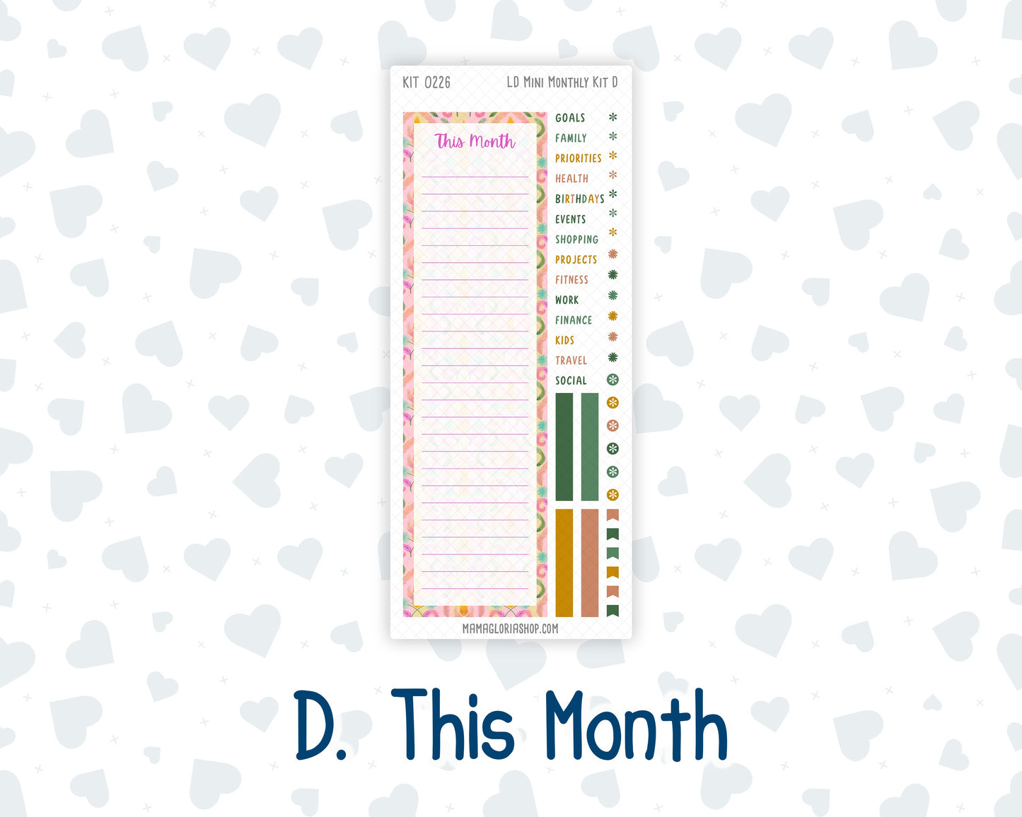 Kit 0226 - Laurel Denise Mini - Monthly Kit - July - Tropical Whimsy