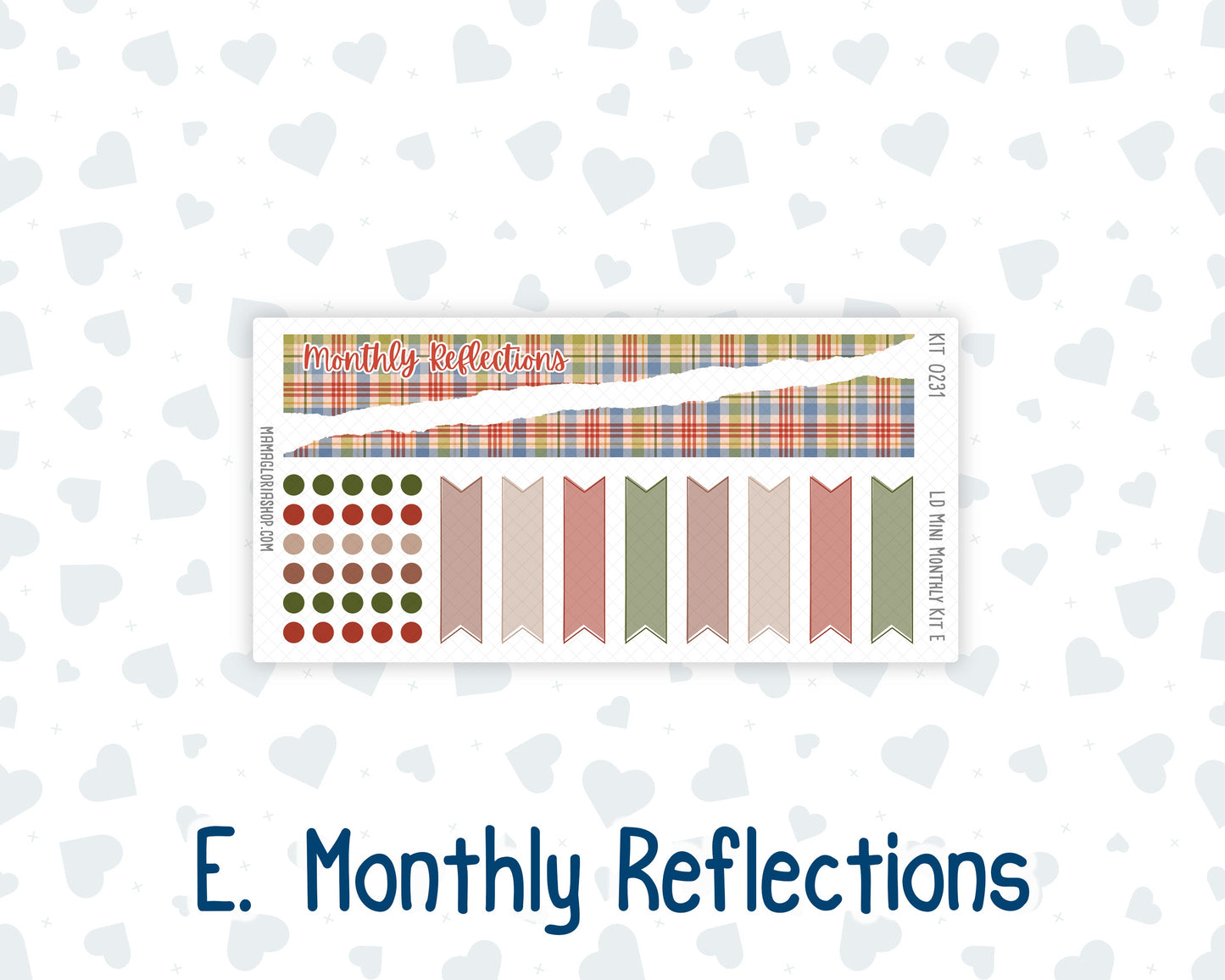Kit 0231 - Laurel Denise Mini - Monthly Kit - August - Backyard BBQ