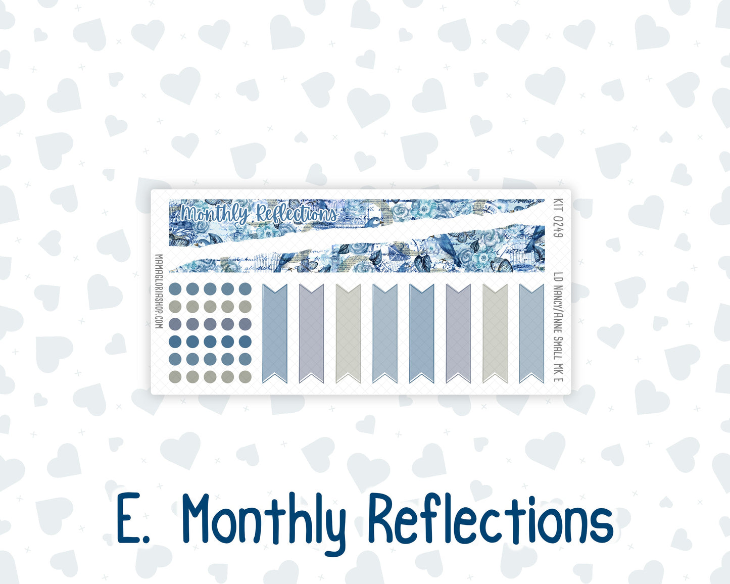 Kit 0249 - Laurel Denise Nancy/Anne Small - Monthly Kit - January - Icy Lace