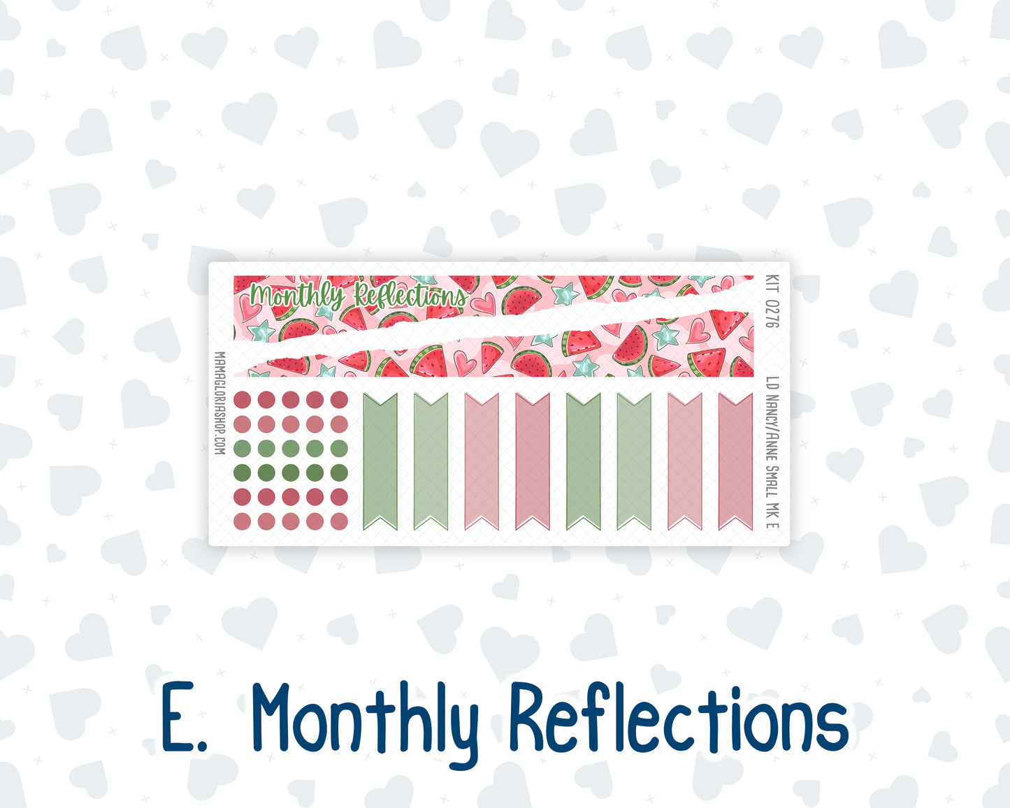 Kit 0276 - Laurel Denise Nancy/Anne Small - Monthly Kit - July - Melon Crush