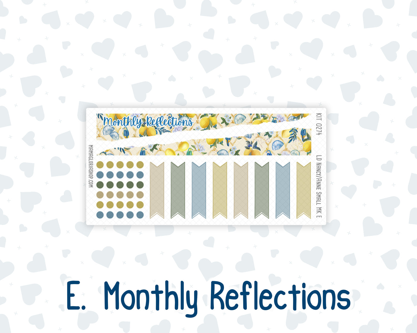 Kit 0274 - Laurel Denise Nancy/Anne Small - Monthly Kit - July - Sunny Lemon Shore