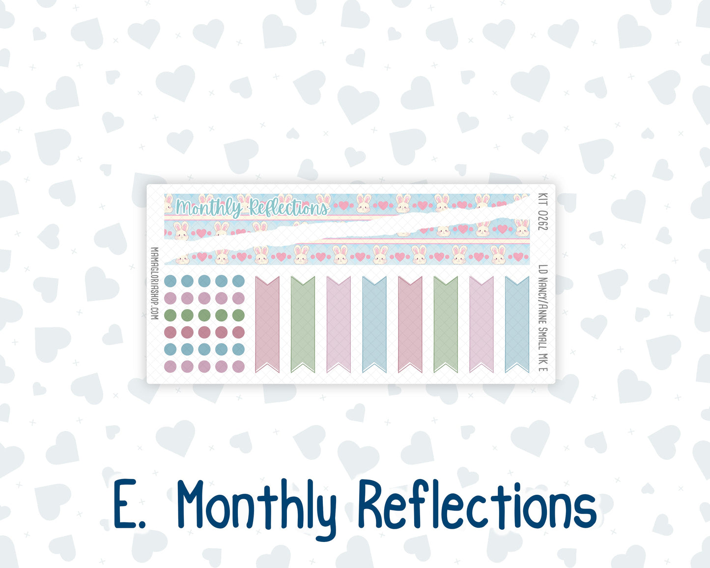 Kit 0262 - Laurel Denise Nancy/Anne Small - Monthly Kit - April - Spring Puffs