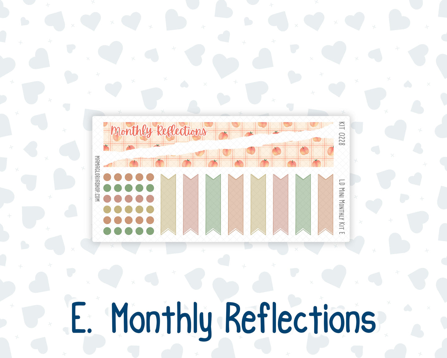 Kit 0228 - Laurel Denise Mini - Monthly Kit - August - Just Peachy