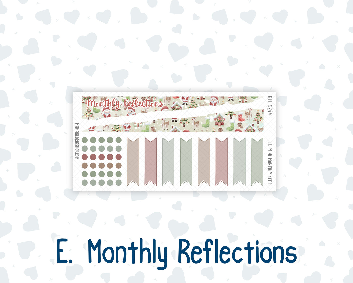 Kit 0244 - Laurel Denise Mini - Monthly Kit - December - Santas Village