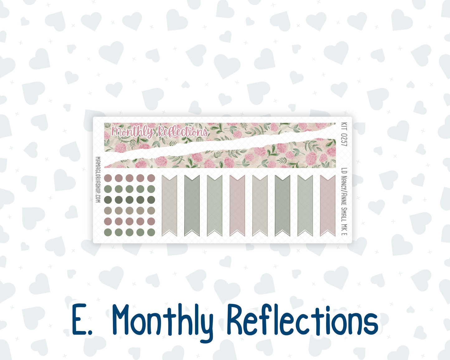 Kit 0257 - Laurel Denise Nancy/Anne Small - Monthly Kit - March - Blush Garden