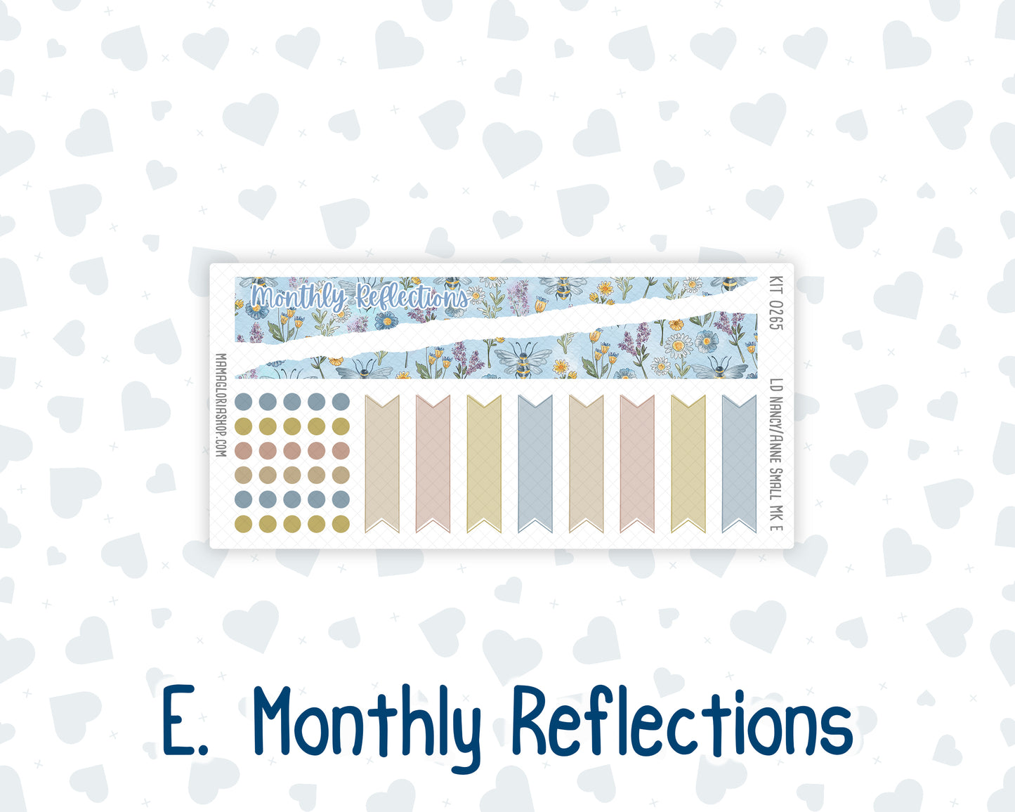 Kit 0265 - Laurel Denise Nancy/Anne Small - Monthly Kit - May - Honeybee Sky