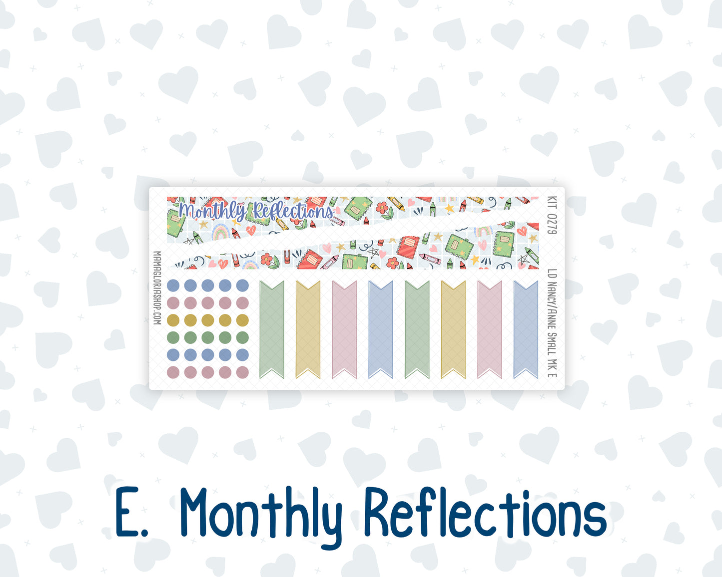 Kit 0279 - Laurel Denise Nancy/Anne Small - Monthly Kit - August - Not Ready For School