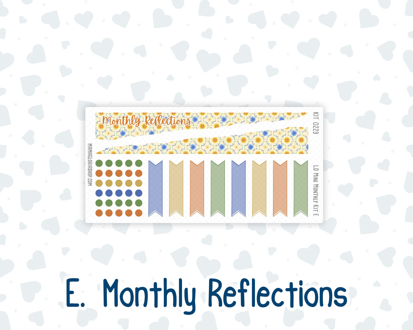 Kit 0229 - Laurel Denise Mini - Monthly Kit - August - Golden Faces