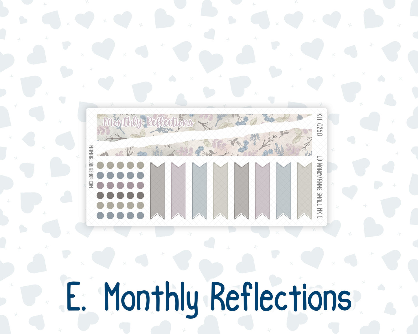 Kit 0250 - Laurel Denise Nancy/Anne Small - Monthly Kit - Quiet January