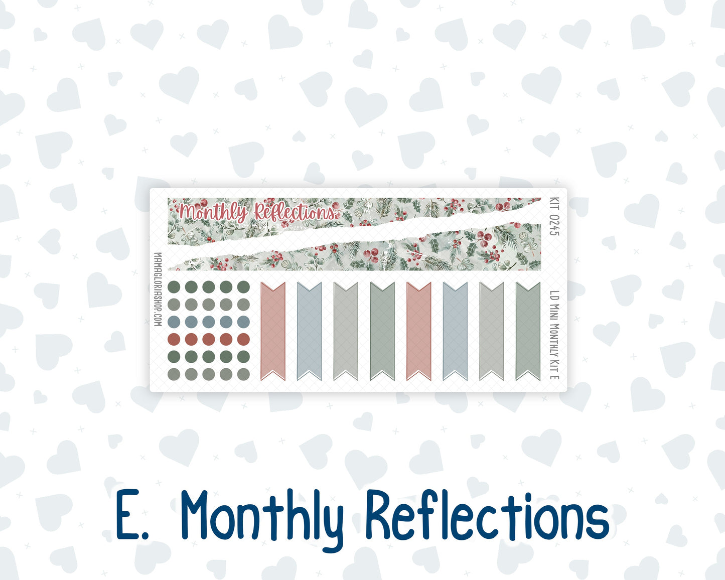 Kit 0245 - Laurel Denise Mini - Monthly Kit - December - Vintage Christmas
