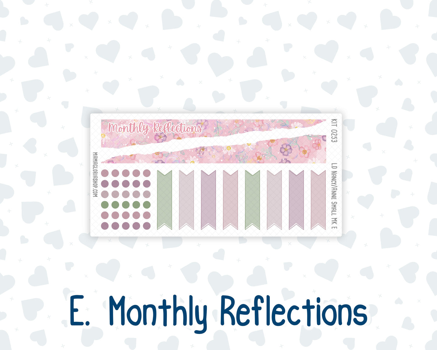 Kit 0253 - Laurel Denise Nancy/Anne Small - Monthly Kit - February - Rosy Daydreams