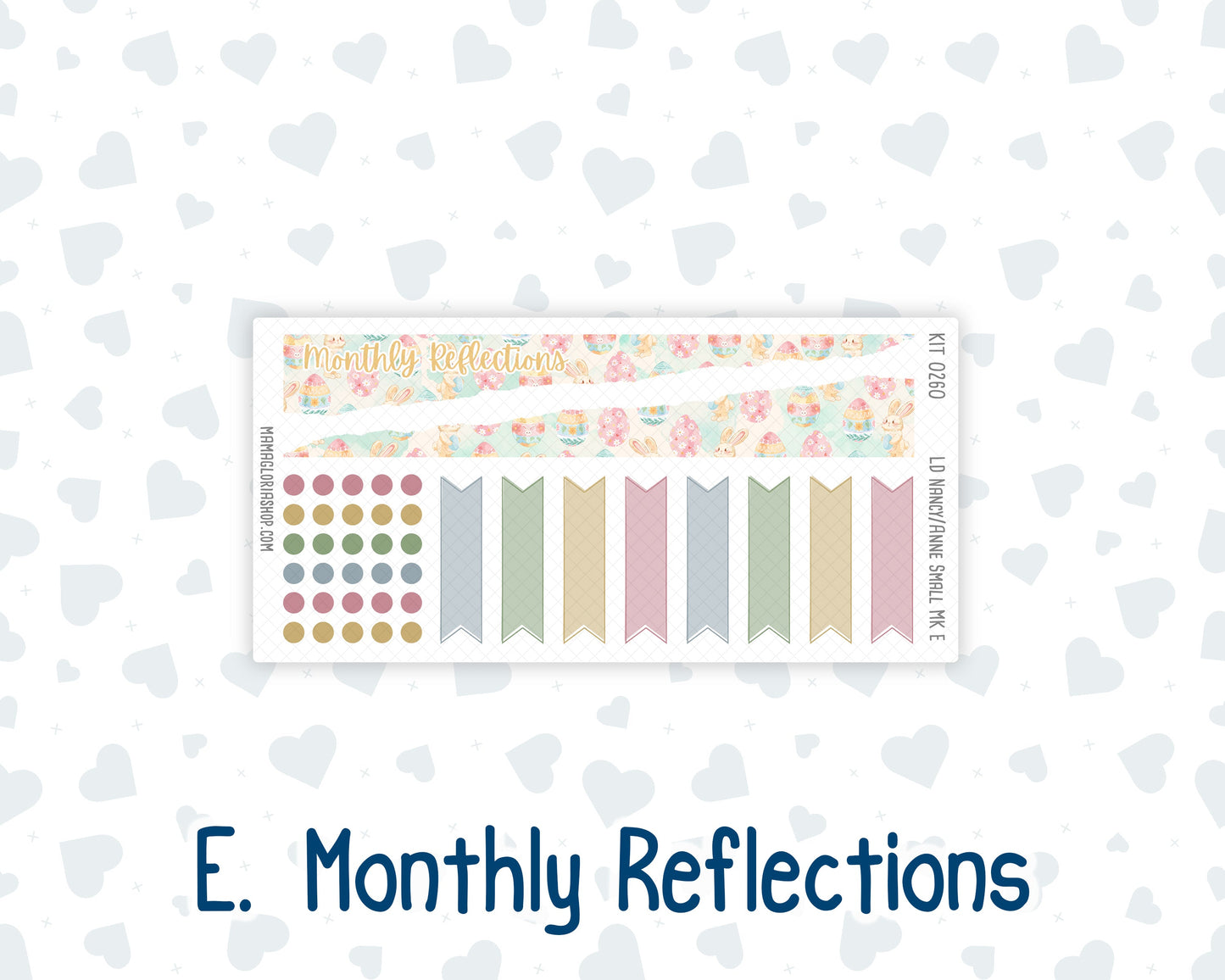 Kit 0260 - Laurel Denise Nancy/Anne Small - Monthly Kit - April - Pastel Egg Hunt