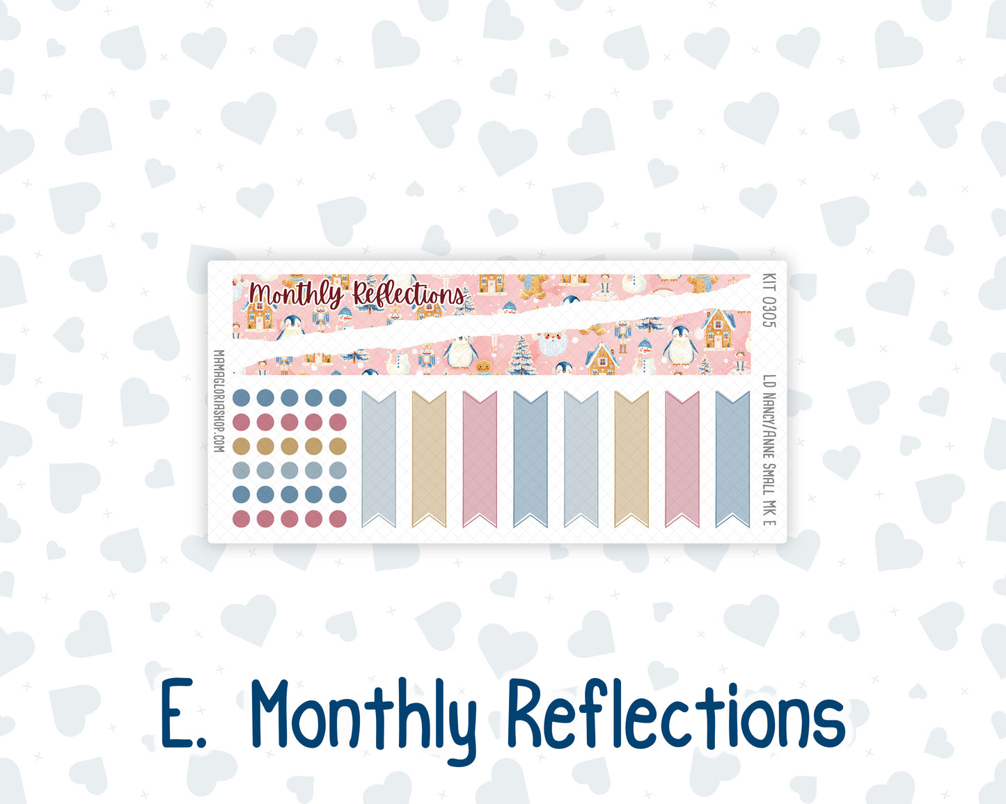 Kit 0305 - Laurel Denise Nancy/Anne Small - Monthly Kit - December - Sugarplum Parade