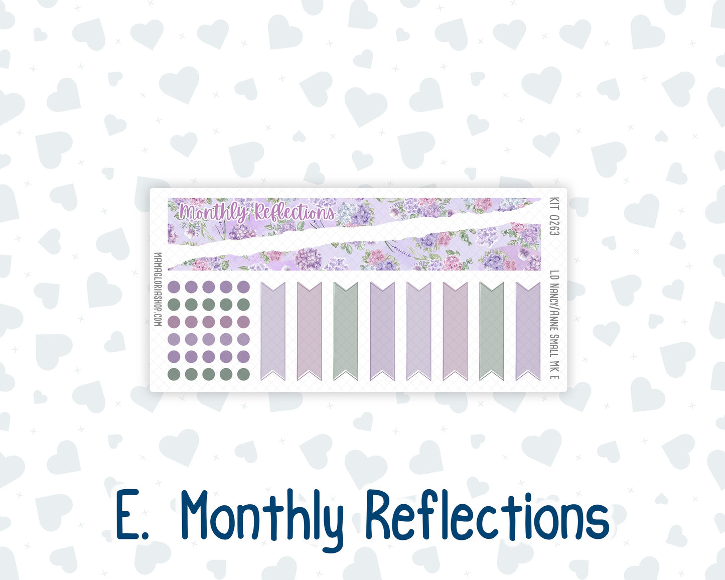 Kit 0263 - Laurel Denise Nancy/Anne Small - Monthly Kit - April - Lavender Drift