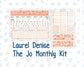 Kit 0278 - Laurel Denise The Jo Planner - Monthly Kit - August - Oops, All Peaches
