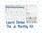 Kit 0299 - Laurel Denise The Jo Planner - Monthly Kit - October - Book Nook