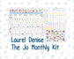 Kit 0279 - Laurel Denise The Jo Planner - Monthly Kit - August - Not Ready For School