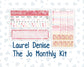 Kit 0254 - Laurel Denise The Jo Planner - Monthly Kit - February - Valentine Village