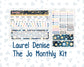 Kit 0248 - Laurel Denise The Jo Planner - Monthly Kit - January - Midnight Countdown