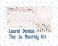 Kit 0297 - Laurel Denise The Jo Planner - Monthly Kit - October - Pink Spell