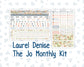 Kit 0300 - Laurel Denise The Jo Planner - Monthly Kit - October - Autumn Stroll