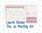 Kit 0293 - Laurel Denise The Jo Planner - Monthly Kit - September - Fleur de Provence
