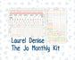 Kit 0260 - Laurel Denise The Jo Planner - Monthly Kit - April - Pastel Egg Hunt