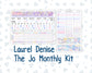 Kit 0252 - Laurel Denise The Jo Planner - Monthly Kit - February - Tokyo Candy Cloud
